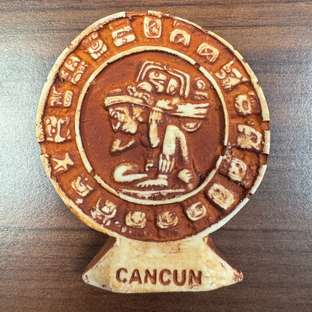 Souvenir- Mayan Calendar, specifically the Tzolk'in, from Cancun, Mexico